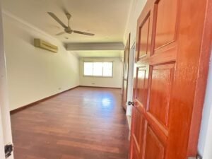 Elegant corner lot bungalow for rent in Bukit Tunku, Kuala Lumpur, featuring a spacious garden, modern interiors, and a bath tub for added comfort.