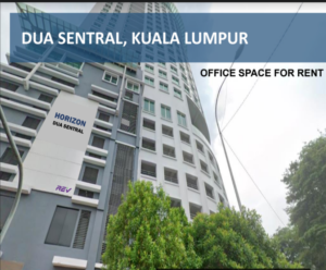 Fully furnished 16,245 sq.ft. corporate office space in KL Sentral with 16 parking bays for rent at RM73,102 monthly including utilities