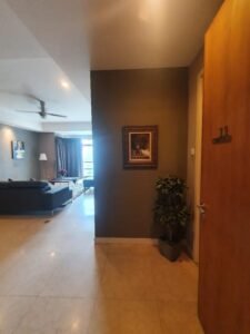 Luxury serviced residence for sale at Binjai Residency, KLCC. 2,098 sq.ft., 3+1 bedrooms, 4 bathrooms, 2 car parks. Fully furnished with modern essentials. Facilities include swimming pool, sauna, gym, tennis courts, clubhouse, and 24-hour security. RM 2.1 million.