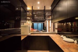 Luxury serviced residence for sale at KLCC, 1,496 sq.ft., 1 bedroom, 2 bathrooms, fully furnished with modern interiors, imported sound system, home theater, and premium finishes. RM 1.7 million. Freehold.