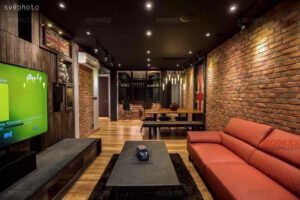 Luxury serviced residence for sale at KLCC, 1,496 sq.ft., 1 bedroom, 2 bathrooms, fully furnished with modern interiors, imported sound system, home theater, and premium finishes. RM 1.7 million. Freehold.