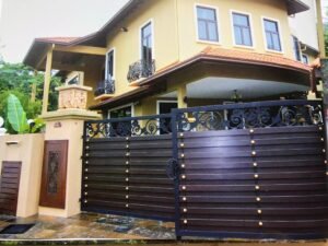 Interior view of a luxurious 4+2 bedroom bungalow in Bukit Tunku, highlighting the private swimming pool and elegant design.