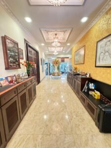 Luxurious 3-storey bungalow for sale in Bangsar. 15,000 sq.ft. built-up, 12,000 sq.ft. land, 7+2 rooms, 10 bathrooms, private swimming pool, parking for 10-12 cars. RM 16 million.