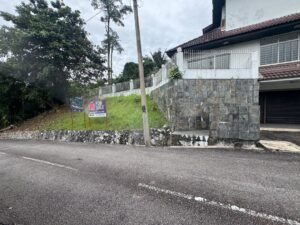 Premium development land in Taman Persiaran Tunku featuring 45,617 sq.ft. across two adjacent lots with private road access in exclusive Kuala Lumpur neighborhood