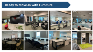 Fully furnished 16,245 sq.ft. corporate office space in KL Sentral with 16 parking bays for rent at RM73,102 monthly including utilities