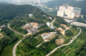 Expansive freehold bungalow lot in the prestigious Country Heights Damansara, Kuala Lumpur, surrounded by lush greenery.
