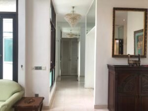 Spacious semi-D house for sale at Tijani 2 South, Bukit Tunku. 4 bedrooms, 6 bathrooms, and 2 maid rooms. Featuring modern interiors, elevator, air conditioning, kitchen cabinets, and garden. Ideal for families in a prestigious location. Priced at RM 4,700,000.