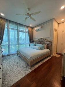 Spacious luxury condominium in Bukit Tunku, Kuala Lumpur, featuring 3+1 bedrooms, balcony, and premium facilities including swimming pool, gym, and tennis courts.