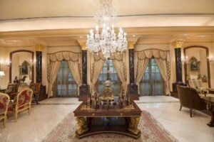 Magnificent Italian-designed duplex bungalow in Taman Duta featuring 21,512 sq.ft. land area, 16,635 sq.ft. built-up space with 7 bedrooms in a 24-hour guarded community with lush greenery