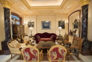 Magnificent Italian-designed duplex bungalow in Taman Duta featuring 21,512 sq.ft. land area, 16,635 sq.ft. built-up space with 7 bedrooms in a 24-hour guarded community with lush greenery