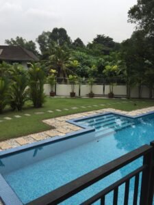 Luxurious 2-story bungalow in Taman Duta featuring 15,000 sq.ft. land area, 9,800 sq.ft. built-up space with 5+2 bedrooms, 7 bathrooms and private swimming pool in low-density neighborhood near KLCC
