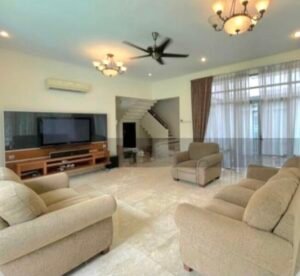 Luxurious bungalow in Dutamas Cempaka featuring swimming pool, spacious living areas, and elegant design in secure gated community close to Publika Shopping Gallery
