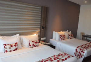 Fully furnished freehold studio unit at Ramada Suites Bukit Bintang featuring 453 sq.ft. of modern living space in the heart of Kuala Lumpur's premium shopping district