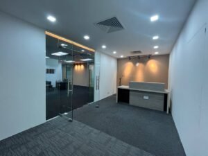 Modern and fully furnished office space at Wisma Bangsar 8, offering 4,500 sq.ft. in a prime Kuala Lumpur business district.