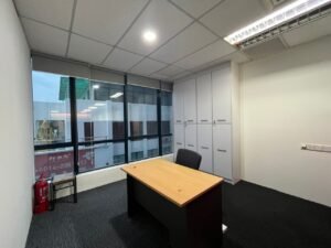 Modern and fully furnished office space at Wisma Bangsar 8, offering 4,500 sq.ft. in a prime Kuala Lumpur business district.