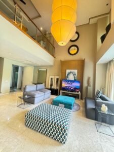 Spacious freehold condominium in Bukit Tunku featuring 3,200 sq.ft. built-up area with 3+1 bedrooms, 5 bathrooms, premium furnishings and comprehensive facilities including pool, gym and tennis courts