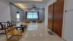 Luxurious fully furnished bungalow in Taman Taming Mutiara featuring 7 bedrooms, 9 bathrooms, private garden, and spacious living areas in prestigious Sungai Long neighborhood
