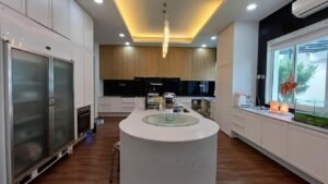 Luxurious fully furnished bungalow in Taman Taming Mutiara featuring 7 bedrooms, 9 bathrooms, private garden, and spacious living areas in prestigious Sungai Long neighborhood