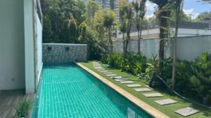 Luxurious 7,200 sq.ft. bungalow in The Residence @ Mont Kiara featuring 5+1 bedrooms, private swimming pool, and beautifully landscaped garden on 9,700 sq.ft. of freehold land