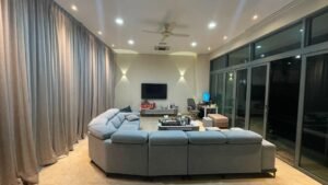 Luxurious 7,200 sq.ft. bungalow in The Residence @ Mont Kiara featuring 5+1 bedrooms, private swimming pool, and beautifully landscaped garden on 9,700 sq.ft. of freehold land