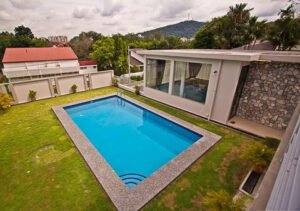 Luxurious 6,800 sq.ft. 2-storey bungalow in Hillview, Ampang featuring 4+1 bedrooms, private swimming pool, and spectacular Kuala Lumpur skyline views on a generous 9,300 sq.ft. freehold land