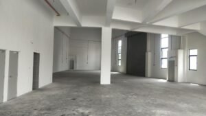 Premium industrial commercial space at Taman Perindustrian UB featuring 12,339 sq.ft. built-up area on 17,588 sq.ft. land with lift access, tall ceilings and strategic location adjacent to Rawang Exit