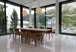 Stunning modern boutique bungalow in Damansara Heights showcasing 9,551 sq.ft. of luxury living with VOLAKAS Greek marble, BULTHAUP German kitchen, private swimming pool, and premium European finishes throughoutv