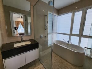 Elegant 1,500 sq.ft. condominium in Pavilion Hilltop, Mont Kiara, with 3 bedrooms, 3 bathrooms, fully furnished, and freehold title in a prestigious Kuala Lumpur location.