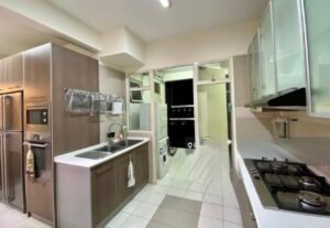 Spacious 3,688 sq.ft. corner condominium in Kiaramas Cendana, Mont Kiara, with 5+2 bedrooms, city-view balcony, and freehold title in a prestigious Kuala Lumpur location.