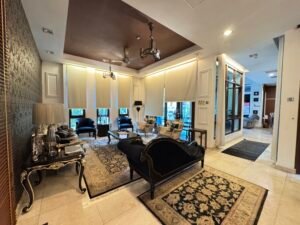 Spacious 5,000 sq.ft. semi-detached home in Tijani 2 South, Bukit Tunku, with 4+1 bedrooms, pool, garden, and greenery views in a prestigious Kuala Lumpur location.