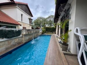 Spacious 5,000 sq.ft. semi-detached home in Tijani 2 South, Bukit Tunku, with 4+1 bedrooms, pool, garden, and greenery views in a prestigious Kuala Lumpur location.
