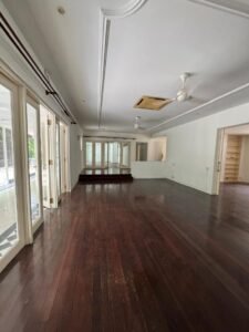 Spacious 5,500 sq.ft. bungalow in Bukit Tunku, with 5+2 bedrooms, swimming pool, big garden, and retro design in a serene Kuala Lumpur location.