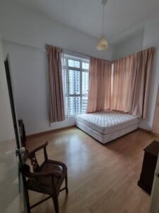 Fully furnished corner unit apartment in Bukit Bintang featuring 1,118 sq.ft., 2 bedrooms, long balconies, and gated security in Kuala Lumpur's Golden Triangle.