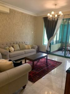 Spacious fully furnished 1,800+ sq.ft. condominium in Sri Bukit Tunku, Bukit Tunku – 3+1 bedrooms, gated & guarded, premium Kuala Lumpur rental.