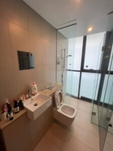 Modern fully furnished 3-bedroom condominium unit at The Fennel Sentul East – 1,237 sq.ft., freehold, swimming pool, gym, family-friendly facilities