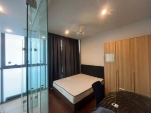 Modern fully furnished 3-bedroom condominium unit at The Fennel Sentul East – 1,237 sq.ft., freehold, swimming pool, gym, family-friendly facilities
