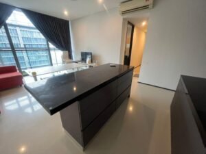 Modern fully furnished 3-bedroom condominium unit at The Fennel Sentul East – 1,237 sq.ft., freehold, swimming pool, gym, family-friendly facilities