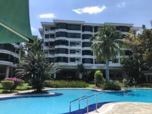 Renovated fully furnished condominium in Sri Kenny, Bukit Tunku – 2,271 sq.ft., 3+1 bedrooms, huge lanai with pool & greens view, freehold.