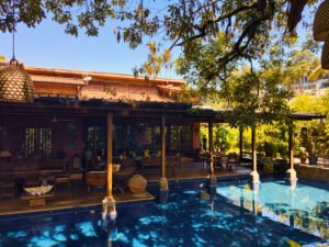 Elegant Balinese-style bungalow in Bukit Damansara featuring private swimming pool, 9,000 sq.ft. built-up, 9,800 sq.ft. land, fully furnished luxury home.