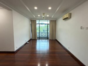 Renovated freehold penthouse in Bukit Tunku featuring huge lanai balcony with pool & greenery views, 4,300 sq.ft., 4+1 bedrooms, modern finishes.