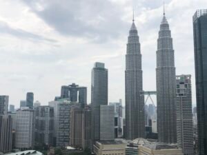 Spacious freehold duplex condominium in KLCC featuring huge lanai balcony with perpetual Petronas Twin Towers view, private lift entrance, 4,284 sq.ft.