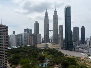 Luxurious freehold condominium in KLCC featuring direct Petronas Twin Towers view from living & master bedroom, private lift entrance, 3,628 sq.ft.