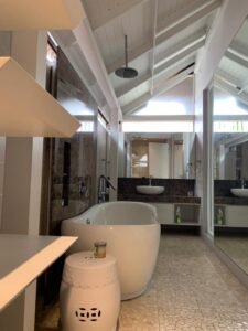 Luxury renovated terrace house in Duta Tropika featuring 4,974 sq.ft. built-up, fully furnished with BOFFI kitchen, outdoor patio, water feature and gated community.