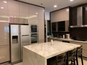 Luxury renovated terrace house in Duta Tropika featuring 4,974 sq.ft. built-up, fully furnished with BOFFI kitchen, outdoor patio, water feature and gated community.