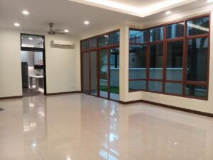 Double storey semi-detached house for rent at Duta Nusantara Kuala Lumpur, 4,036 sq.ft. built-up, 5+1 bedrooms, freehold, gated and guarded community, RM 16,000 per month.