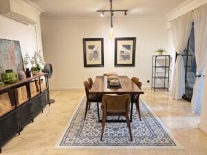 Freehold semi-detached house at Duta Nusantara Kuala Lumpur, 3,900 sq.ft. built-up on 4,036 sq.ft. land, 5+1 bedrooms, gated and guarded, tenanted investment property.