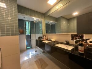 Recently refurbished freehold terrace house for rent in Desa ParkCity Kuala Lumpur, Type B layout, 4,306 sq.ft. built-up, 4+1 bedrooms, 6 bathrooms, gated and guarded township, RM 18,000 per month.