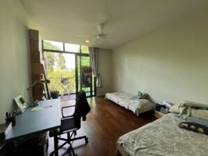 Recently refurbished freehold terrace house for rent in Desa ParkCity Kuala Lumpur, Type B layout, 4,306 sq.ft. built-up, 4+1 bedrooms, 6 bathrooms, gated and guarded township, RM 18,000 per month.