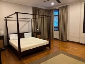 Freehold semi-detached house for rent at Duta Nusantara Kuala Lumpur, 3,810 sq.ft. built-up, 5+1 bedrooms, gated and guarded, partially furnished with solar panel option, rental from RM 17,000 per month.