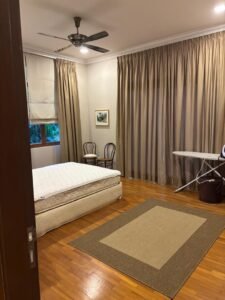Freehold semi-detached house for rent at Duta Nusantara Kuala Lumpur, 3,810 sq.ft. built-up, 5+1 bedrooms, gated and guarded, partially furnished with solar panel option, rental from RM 17,000 per month.